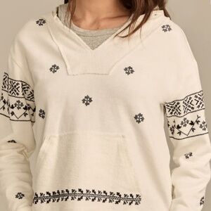 Lucky Brand Embroidered Baja Hoodie - medium - nwt